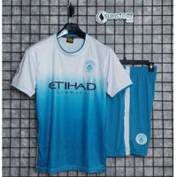 Áo Man City Trắng Xanh 2022