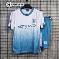 Áo Man City Trắng Xanh SV 24