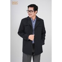 Áo măng tô nam trung niên 2 lớp DGCs - Thiết kế cổ đức sang trọng, dáng lửng - WAMTBC04M