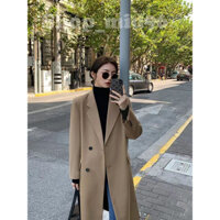 Áo măng tô nữ dáng dài dày dặn hàng quảng châu  2 lớp  (mẫu mới 2 khuy )