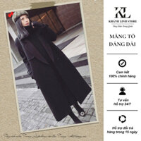 Áo Măng Tô Nữ Dáng Dài Phối Cách Điệu, Chất Siêu Dày Mịn, Hàng Cao Cấp - Khánh Linh Store