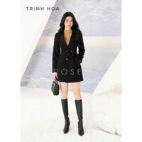 Áo măng tô nữ đẹp 2 màu hàng cao cấp, áo măng tô dáng lỡ