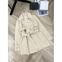 Áo măng tô nữ phong cách Hàn Quốc, chất liệu kaki cao cấp