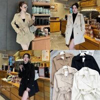 Áo Mangto 4 Màu Dáng Vừa Thiết Kế Tà Ngực Kèm Đai Lưng Siêu Xịn Hàng Cao Cấp (Ảnh Thật Trải Sàn) Lollaye