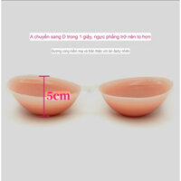 Áo miếng dán độn ngực silicon dày 5cm tặng kèm dây áo ngực trong suốt khi mua