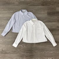 Áo MIXXO Sơ Mi Xẻ Tà Tat Dài Túi Trước