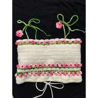 Áo móc len pass (có sẵn mút ngực)