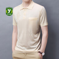 Áo Mông Tơ Ghi Nam Cộc Tay - Montagut Họa Tiết 7 Màu Có Túi Ngực