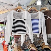 Áo montoghi 2 dây kèm áo khoác nhẹ