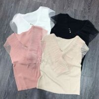 Áo montoghi bèo cổ