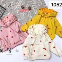 Áo mũ lót lông trái tim