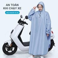 Áo mưa 1 người, áo mưa trùm toàn thân, áo mưa bít người lớn đi xe máy thời trang cao cấp - Life Style 4U