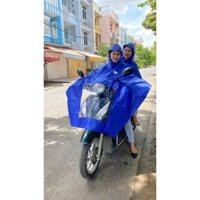 Áo mưa 2 đầu cánh dơi thân rộng có kiếng đèn
