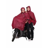Áo Mưa 2 Đầu Trong Màu Thời Trang, Chính Hãng RANDO, Nhựa PVC Siêu Nhẹ Không Thấm Nước - 2 Nón Màu,Ngẫu Nhiên