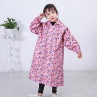 Áo Mưa Bít Trẻ Em, Áo Mưa Trùm Trẻ Em Che Kín Người An Toàn Cho Bé - SIZE 9 - BÉ GÁI