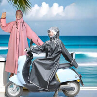 Áo mưa bộ người lớn trùm toàn thân thời trang người lớn gấp gọn nam măng tô nữ eva