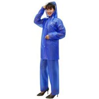 Áo Mưa Bộ Nhựa Trong Suốt Cao Cấp Không Thấm Nước Thời Trang Dành Cho Đi Phượt RANDO Chính Hãng Bộ Trong Màu - Bộ Trong Màu - Xanh Ngọc-2XL