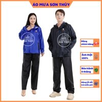 Áo mưa bộ thời trang Sơn Thủy K18, bộ quần áo mưa siêu nhẹ nhiều màu cho mọi lứa tuổi