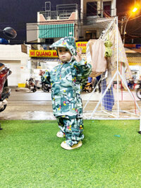 Áo Mưa Bộ Trẻ Em Họa Tiết Hoạt Hình Dễ Thương Cho Bé Từ 3-10 Tuổi, Bộ Áo Mưa Trẻ Em Cute Chống Thấm - BÉ TRAI - SỐ 2