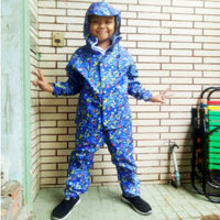 Áo Mưa Bộ Trẻ Em Họa Tiết Hoạt Hình Dễ Thương Cho Bé Từ 3-10 Tuổi, Bộ Áo Mưa Trẻ Em Cute Chống Thấm - BÉ TRAI - SỐ 4