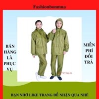Áo mưa bộ VẢI DÙ chống thấm tốt