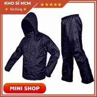 Áo Mưa Bộ Vải Dù Đơn Sắc Áo Đi Mưa 1 Người Hàng Cao Cấp Vải Dù Chống Thấm AM08