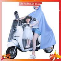 Áo mưa cánh dơi cho mẹ và bé 1 đầu, 2 đầu