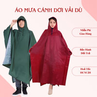 Áo Mưa Cánh Dơi Vải Dù Cao Cấp 1M4 Tính Từ Đỉnh Đầu, Chống Thấm,  Siêu Bền Có Đủ Màu Cho Khách Lựa