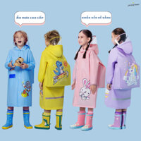 Áo mưa cho bé cao cấp, áo mưa trẻ em có kính chắn mưa, khóa kéo và ngăn đựng cặp balo chất liệu an toàn - Jumping Beans