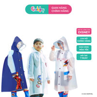 Áo Mưa Cho Bé Trai MESUCA Hình Nhân Vật Siêu Anh Hùng Marvel Chất Liệu EVA/ PVC Có Kèm Túi Đựng
