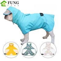 Áo mưa cho chó FUNG, Áo mưa cho chó PU chống thấm nước, Đồ dùng đi bộ cho chó Vành trong suốt Có thể điều chỉnh Huỳnh quang Áo khoác mưa cho thú cưng Corgis
