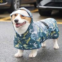 Áo mưa cho chó VIDELLY PU M-9XL Áo khoác cho chó con Áo mưa thú cưng chống thấm nước