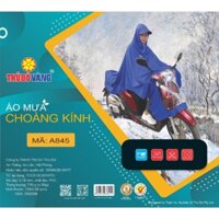 Áo mưa choàng kính đi xe máy Thủ Đô Vàng -- Mã SP : A845
