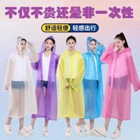 Áo mưa có mũ trùm đầu trong suốt Full Body Áo mưa ngoài trời Unisex dành cho người lớn