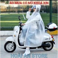 ÁO MƯA CÓ MŨ VÀ KÍNH CHẮN ÁO MẶC TRỜI MƯA CÓ KHOÁ KÉO LOẠI XỊN