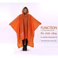 Áo mưa đa năng ngoài trời có thể dùng làm thảm lót sàn, vải trải sàn, mái che, áo poncho leo núi, b