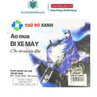 Áo mưa đi xe máy đơn trong suốt 1 đầu (1m54 x 1m4) - Thủ đô xanh