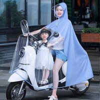 Áo mưa đi xe máy phía trước trong suốt có kính che mặt tiện lợi cho mẹ và bé HÀNG NỘI ĐỊA TRUNG CAO CẤP