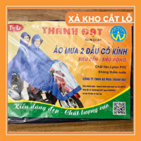 Áo mưa đôi Thành Đạt 2 đầu dày dặn có kính vải dù chống thấm cao