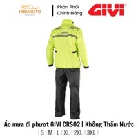 Áo Mưa GIVI CRS02 Vàng Neon Chống Nước Cao Cấp Chuyên Đi Phượt | HIBUAUTO