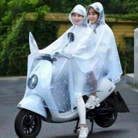 ÁO MƯA HOA TUYẾT TRONG SUỐT CÓ KÍNH CHE MẶT BAO CHỤP GƯƠNG LOẠI 1 ĐẦU VÀ 2 ĐẦU - THANH VÂN FASHION