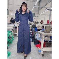 Áo mưa măng tô 2 lớp cao cấp, chất liệu vải PU siêu nhẹ chống thấm, thời trang nam nữ chống thấm, chống gió lạnh 52-A