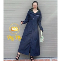 Áo mưa măng tô 2 lớp thời trang cao cấp Mỹ Nhi, chống nước, chống rét, chống tạt nước