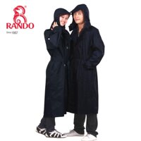 Áo mưa măng tô cao cấp, đi mưa sành điệu RANDO - L,Xám