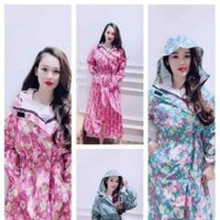 Áo mưa măng tô họa tiết cao cấp