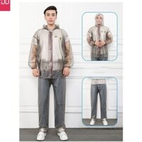 Áo mưa mùa hè người lớn áo mưa mỏng quần mưa chia bộ đồ ngoài trời mưa bảo vệ