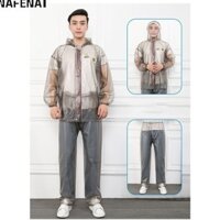 Áo mưa mùa hè người lớn áo mưa mỏng quần mưa chia bộ đồ ngoài trời mưa bảo vệ