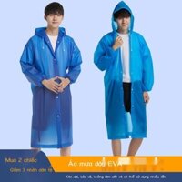 Áo Mưa Nam Dài Toàn Thân Chống Mưa Trưởng Thành Câu Cá Du Lịch Leo Núi Chống Nước Ngoài Trời Dày Di