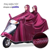 Áo Mưa Người Lớn 2 Đầu Chống Thấm Nước Hàng Cao Cấp (Trùm Kín Xe Trùm Gương, Bền Dày, Vải Đẹp, Áo Mưa Cánh Dơi..)