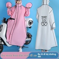 Áo Mưa Người Lớn Xe Điện Poncho Toàn Thân Chống Mưa Dài Sinh Viên Nam Nữ Pin Xe Đạp Poncho